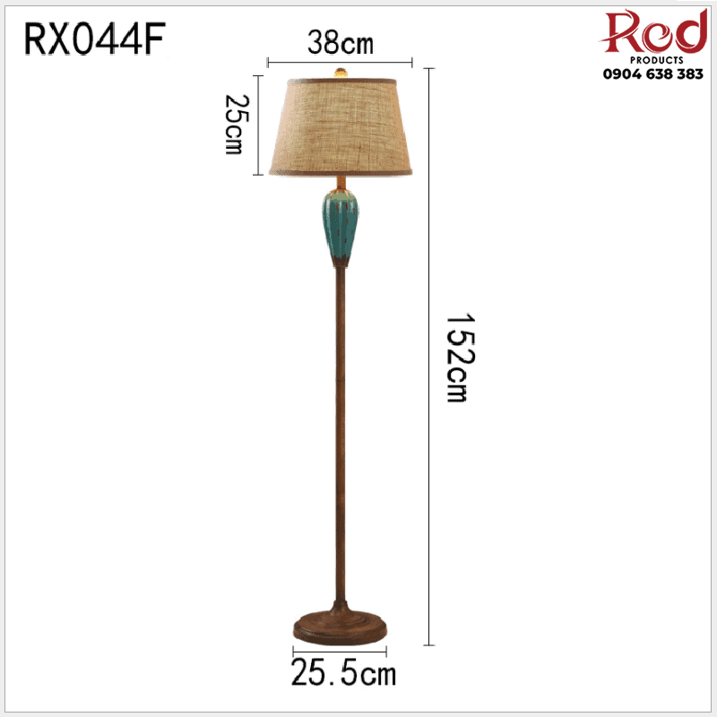 Đèn sàn Retro kiểu Mỹ hiện đại tối giản RX044F 9