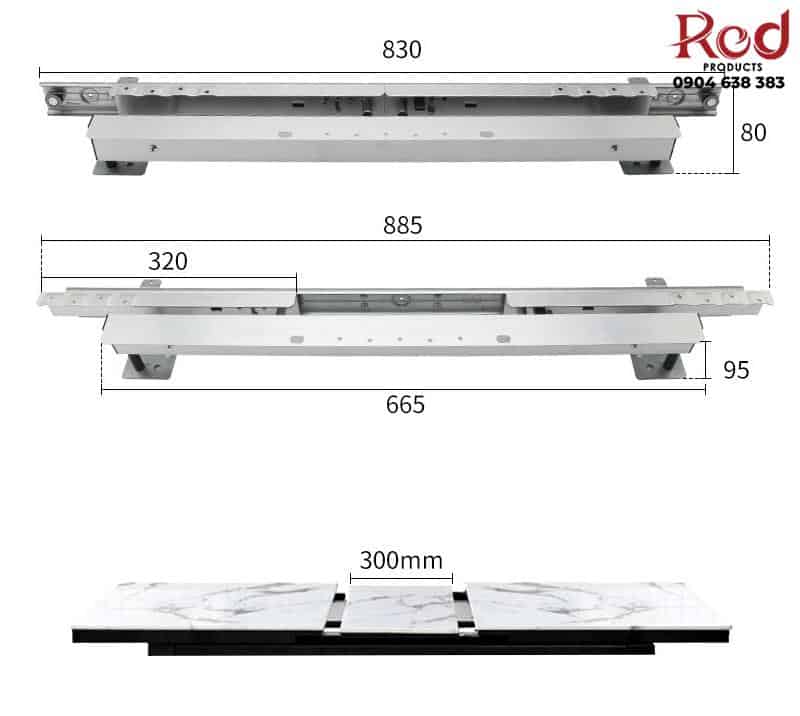 Ray trượt bàn mở rộng đa năng tải trọng lớn BTCLAR1 17