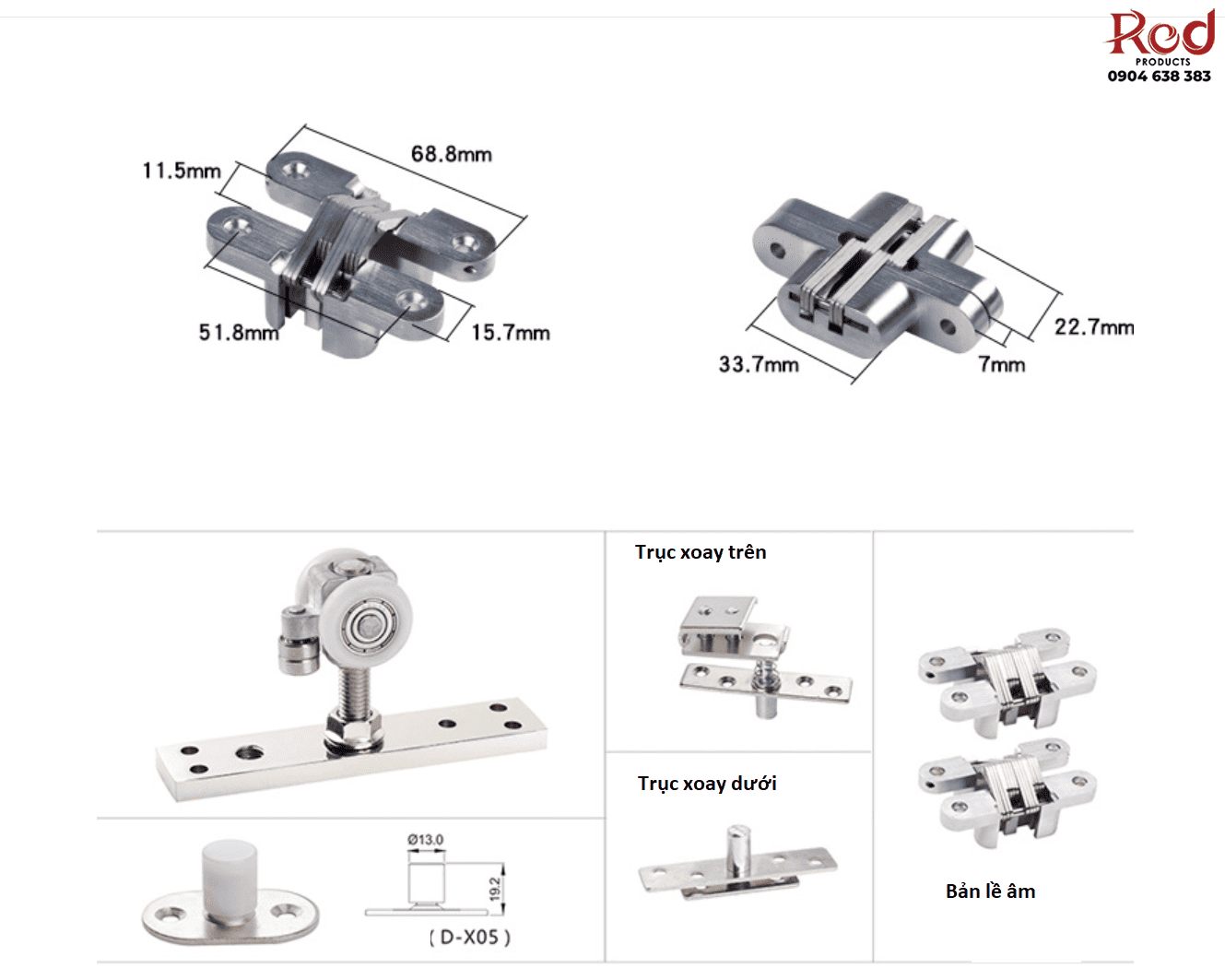 Bánh xe cửa xếp độ có hai bánh xe MONZ1456 3