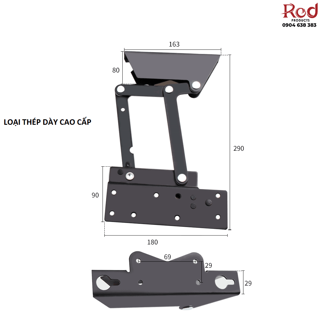 Phụ kiện nâng mặt bàn thông minh BTC-CN029 6