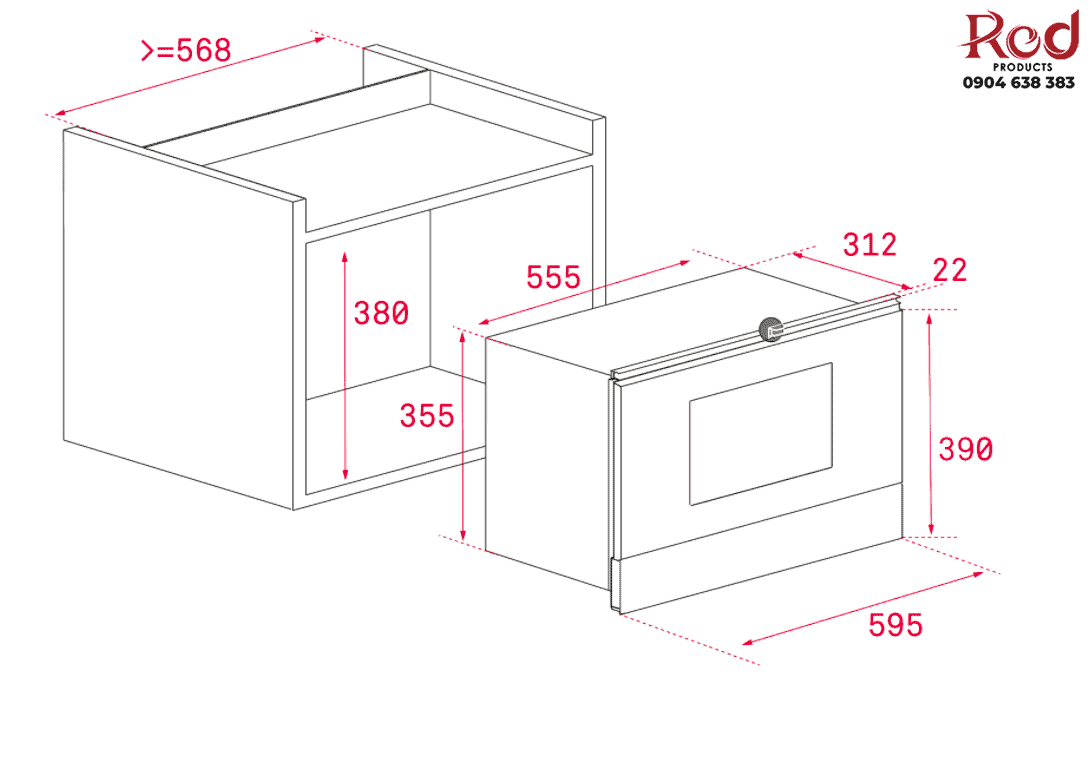 Lò vi sóng lắp âm tủ Teka MS 622 BI 5