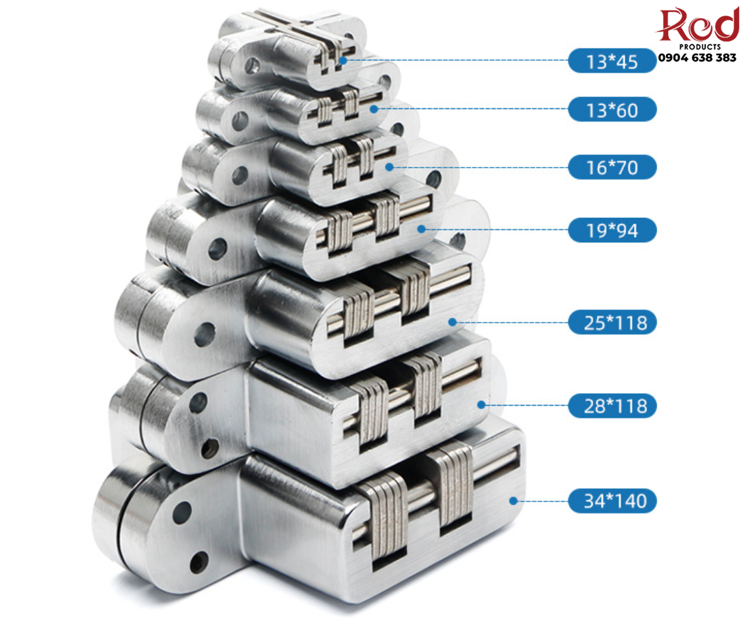 Bản lề chữ thập âm cửa bằng thép không rỉ BTC-HH7/70 3