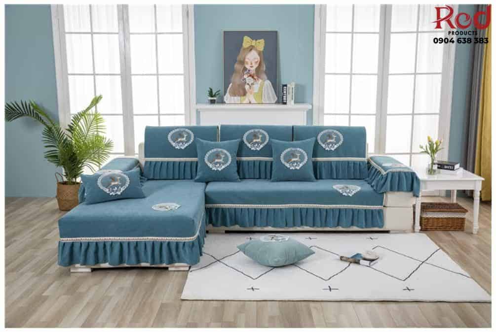 Drap bọc ghế sofa chất liệu cotton chenille HEP05 12