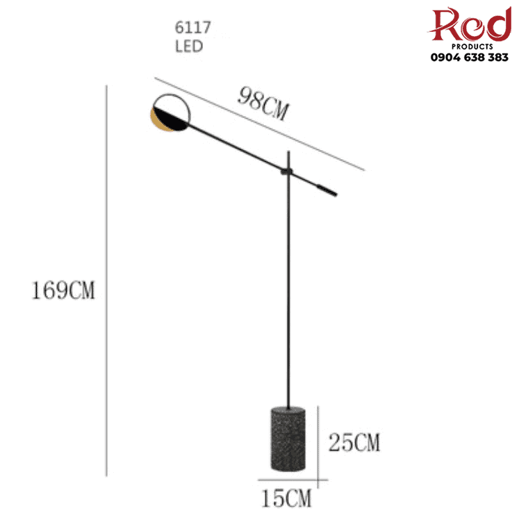 Đèn sàn đứng phong cách hiện đại tối giản Bắc Âu HSF.GU10C7