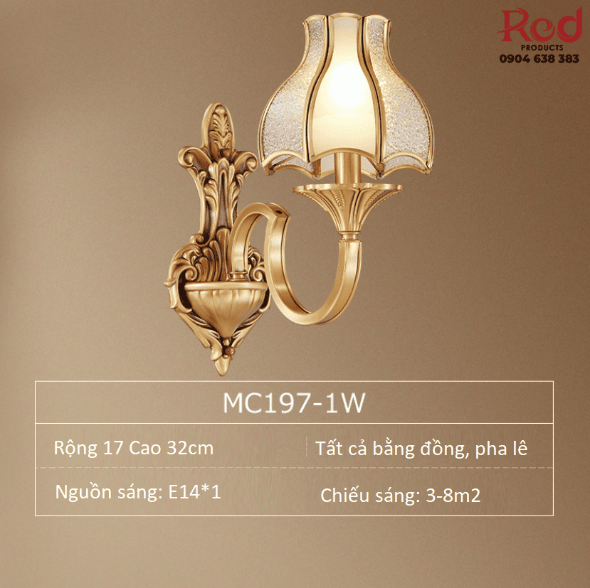 Đèn gắn tường cầu thang cổ điển Châu Âu MC197-1W 2