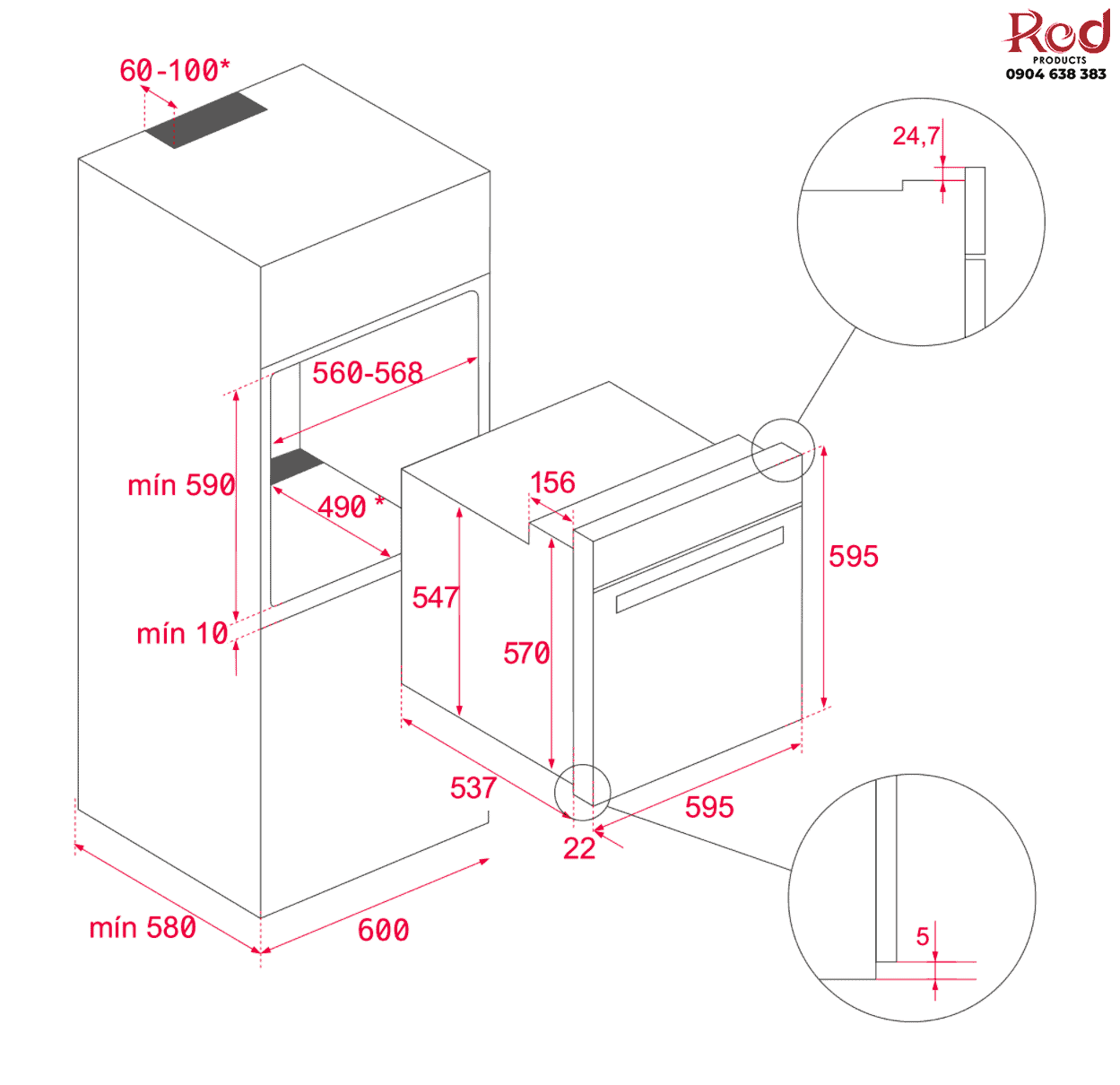 Lò nướng âm tủ đa năng Teka IOVEN 6