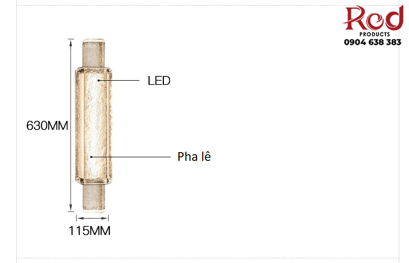 Đèn gắn tường pha lê hiện đại tối giản Bắc Âu HX042 11