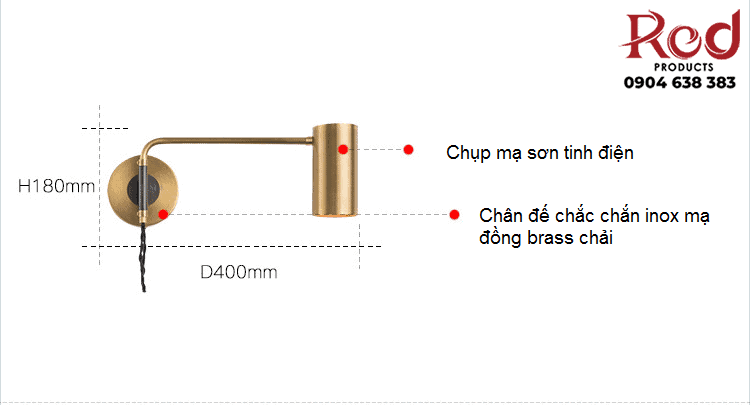 Đèn treo tường phòng khách phòng ngủ HZ53456 9