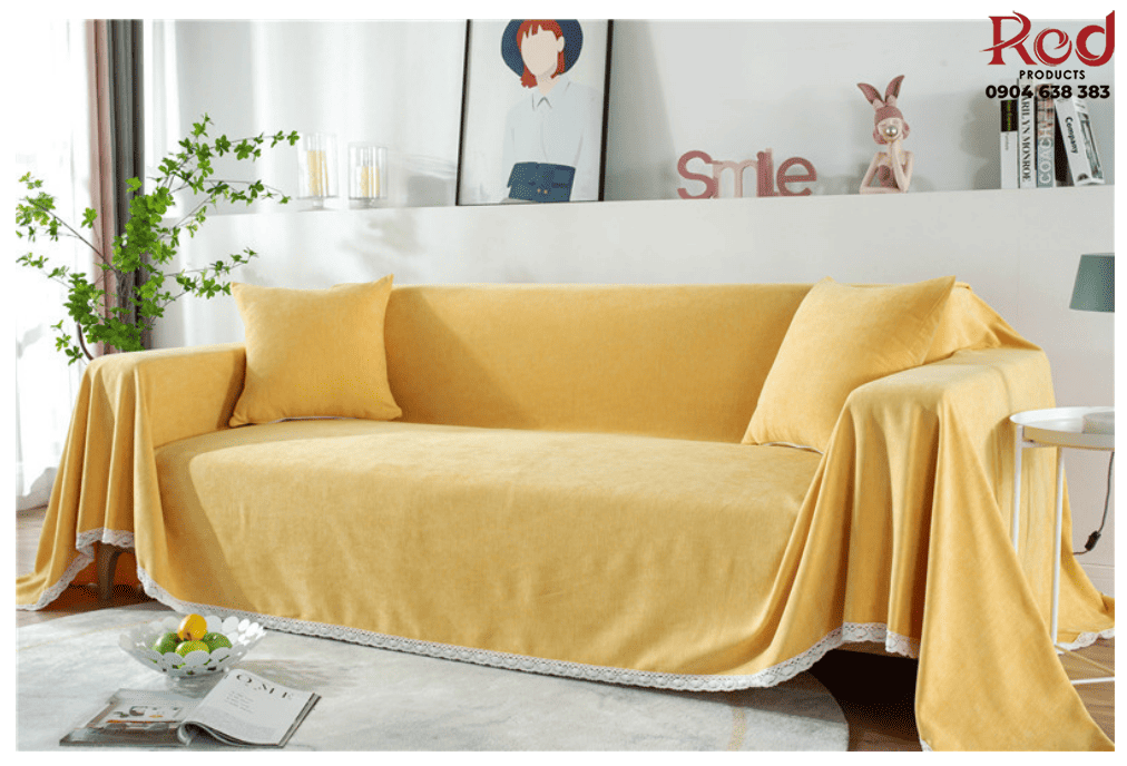 Tấm phụ ghế sofa bằng vải chenille bông tuyết HEP21 14