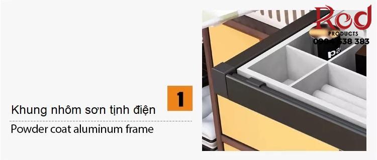 Giá đựng đồ trang sức âm tủ ray giảm chấn Taura SV07 6