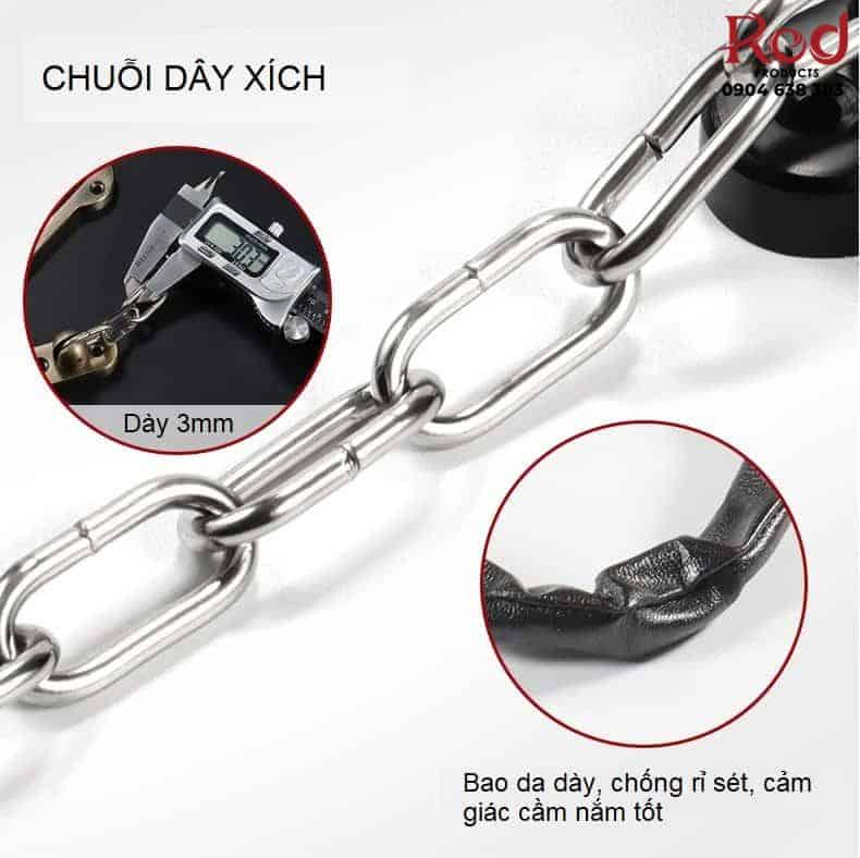 Chốt khóa cửa dây xích loại thép không gỉ dày DLF002 11