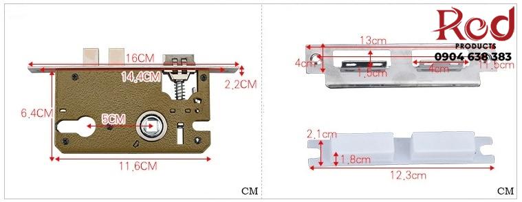 Khóa cửa phòng ngủ hợp kim nhôm SWW.23A02 8