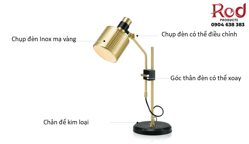 Đèn bàn làm việc đơn giản hậu hiện đại A1104 8