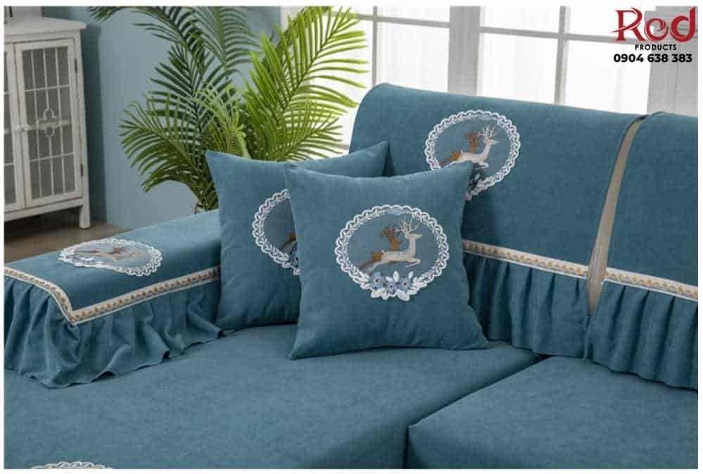 Drap bọc ghế sofa chất liệu cotton chenille HEP05 14