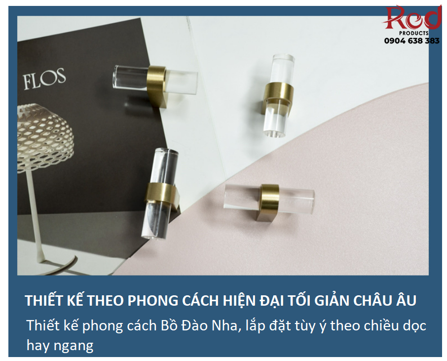 Núm tay nắm tủ hiện đại tối giản nhập khẩu Italia AL-0601D