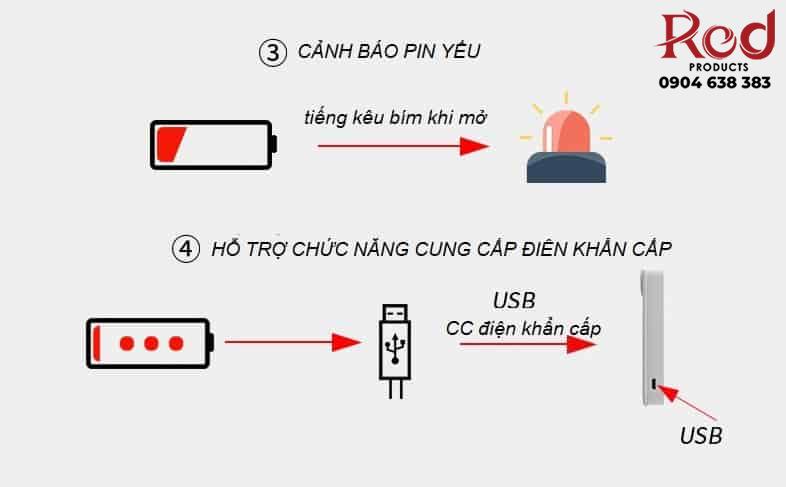 Khóa vân tay mini cho tủ gỗ cao cấp YLF028 8