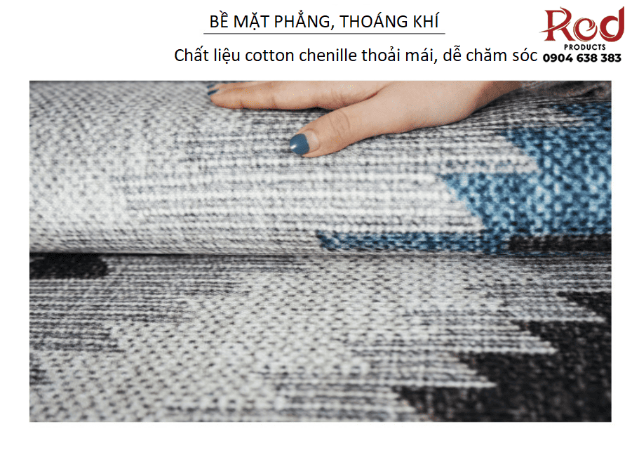 Thảm trải sàn phòng ngủ chenille lông ngắn SHS005 21