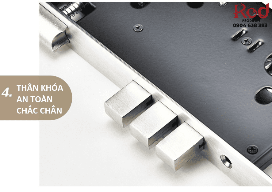 Ổ khóa cửa phòng ngủ Inox 304 cao cấp FG-613 9