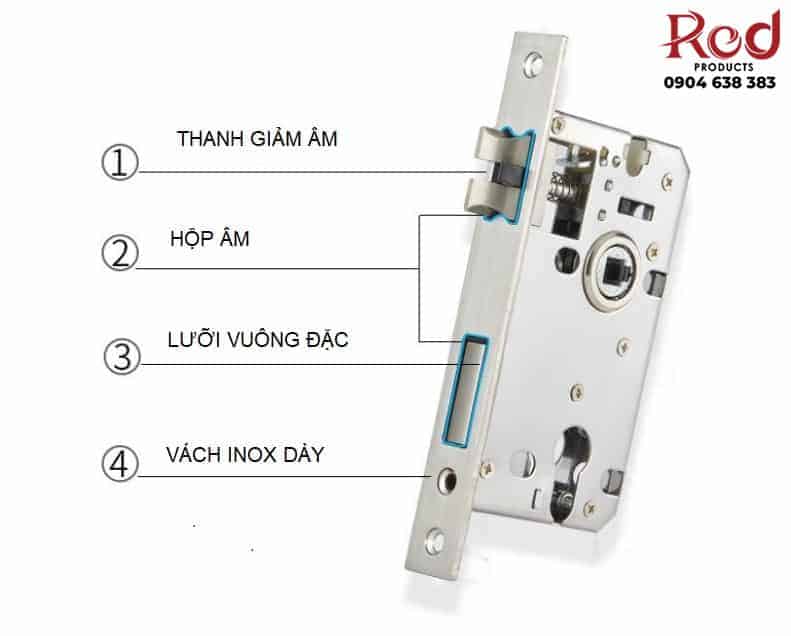 Khoá cửa phòng hiện đại hợp kim đồng SWW6817 6