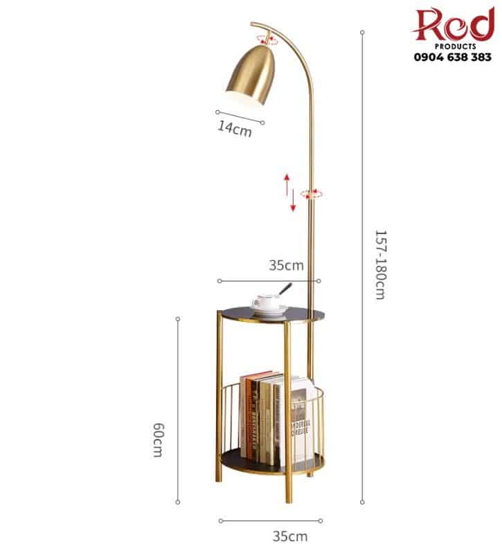 Đèn cây kết hợp sạc điện thoại không dây BSD-8210 13