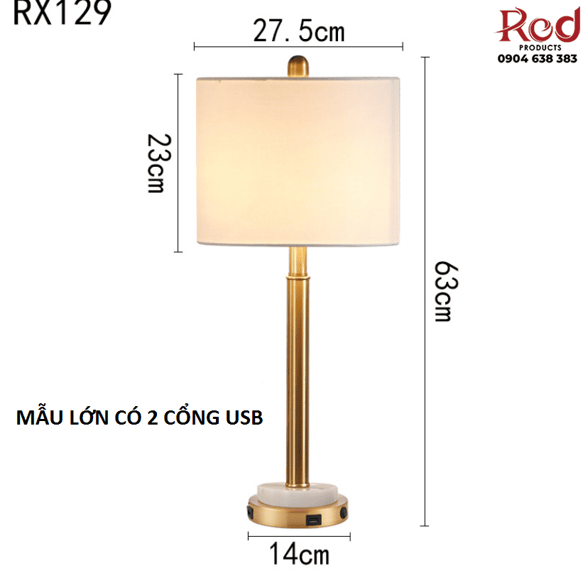 Đèn bàn hiện đại tối giản phong cách Bắc Âu RX129 14