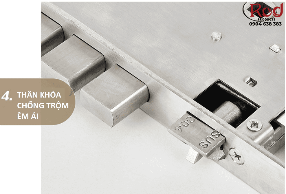 Khóa cửa chính cửa phòng Inox 304 cao cấp FG-812 10