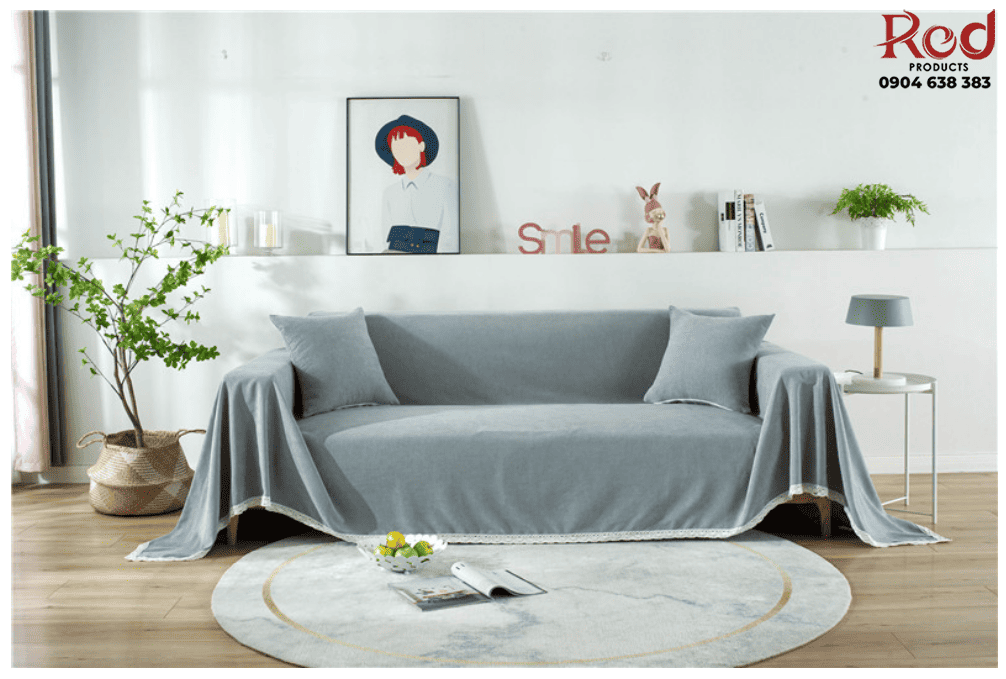 Tấm phụ ghế sofa bằng vải chenille bông tuyết HEP21 15