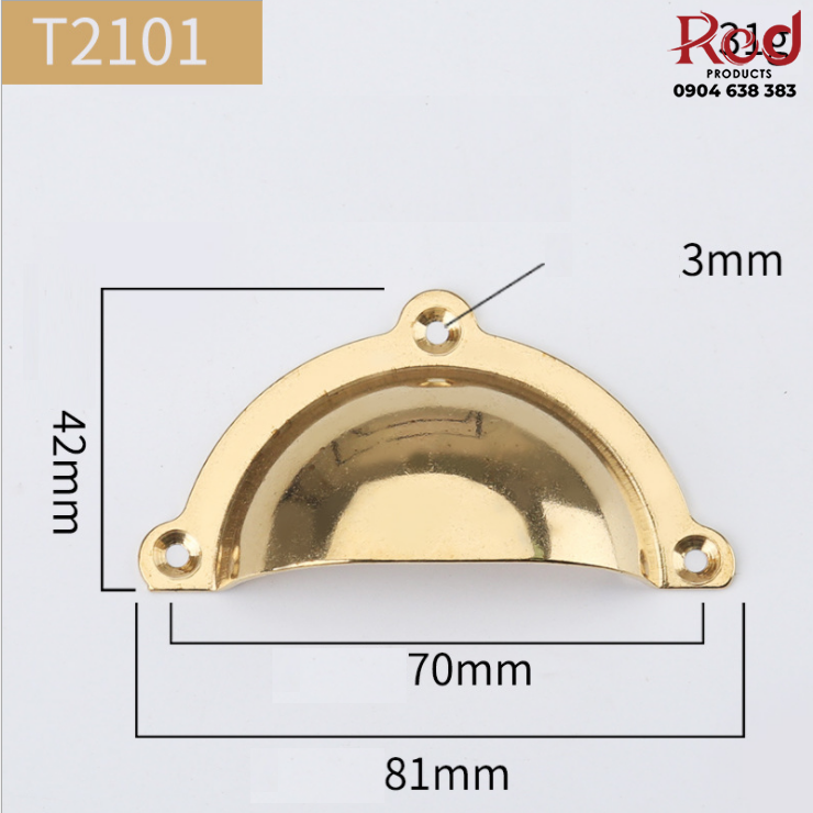 Tay nắm tủ móc kéo cổ điển bằng đồng thau T2101 5