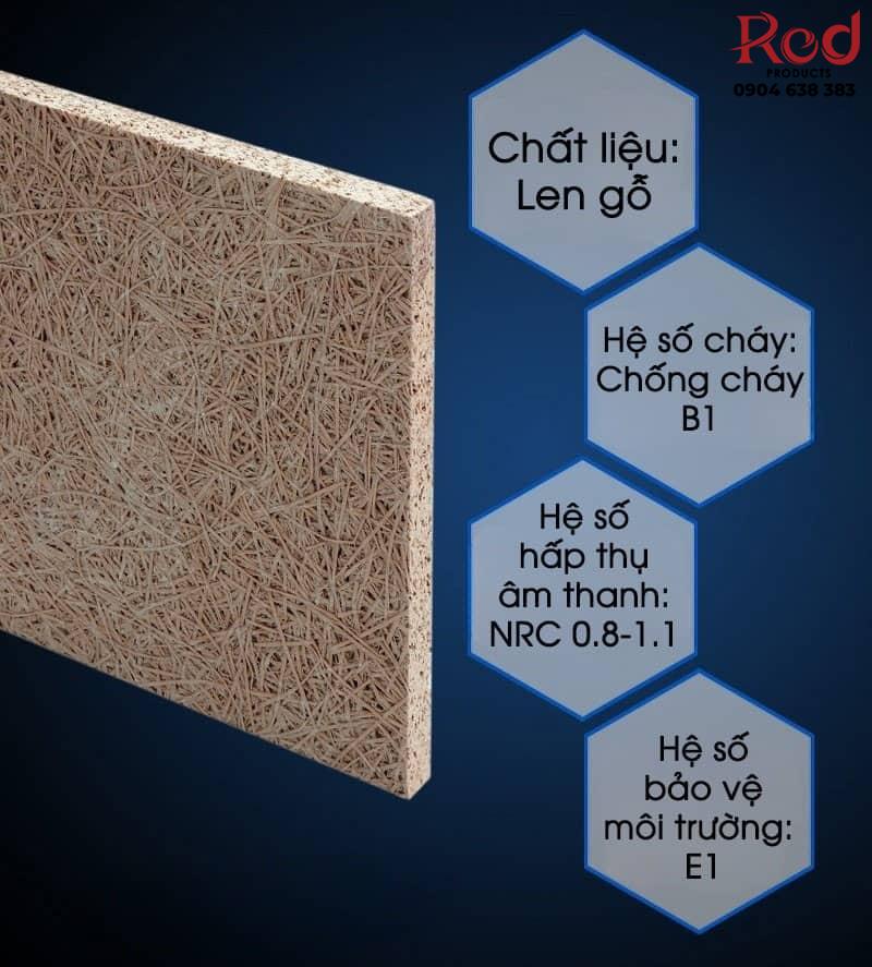 Tấm len gỗ tiêu âm trang trí chống cháy B1 GH019 14