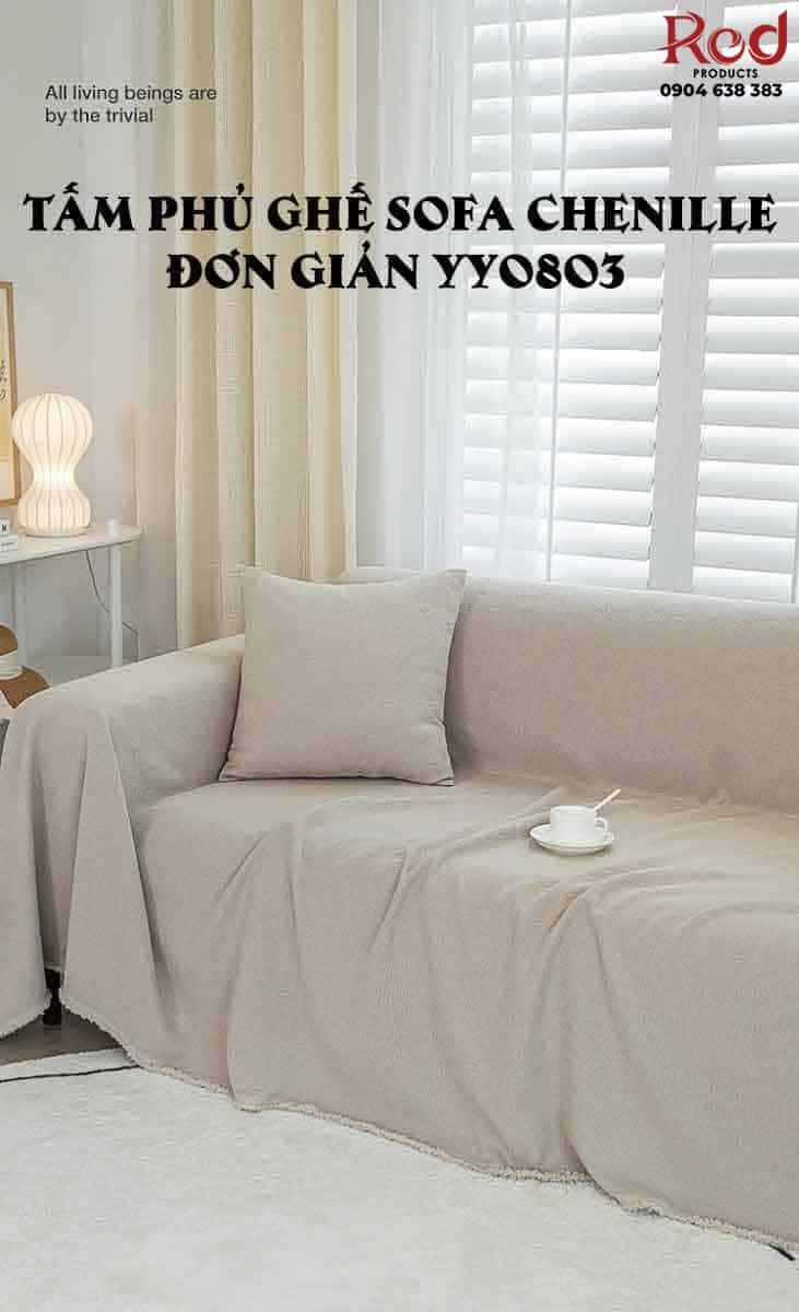 Tấm phủ ghế sofa Chenille đơn giản YY0803 18