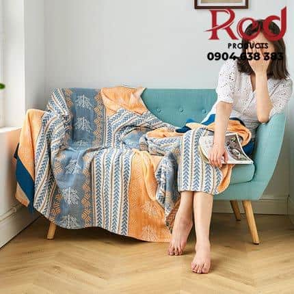 Tấm phủ ghế sofa cotton hoa văn dân tộc YY2008 13