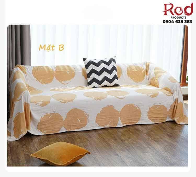 Tấm phủ ghế sofa cotton hoa văn giản dị YY2501 10