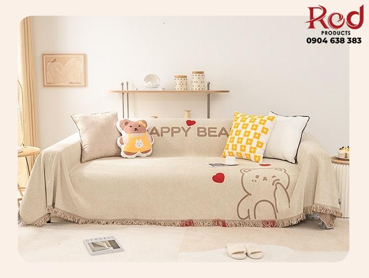 Tấm phủ ghế sofa Happy Bear YY1301 10