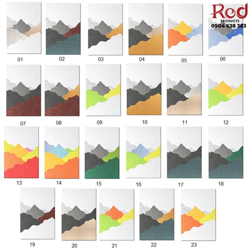 Tấm tiêu âm vải nỉ trang trí phong cảnh núi AS9129 10