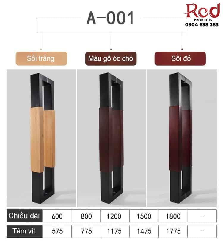 Tay nắm bằng gỗ cho cửa kính cao cấp DOR3073 16