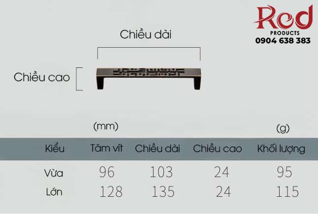 Tay nắm cổ điển cho tủ gỗ bằng đồng L3079 8