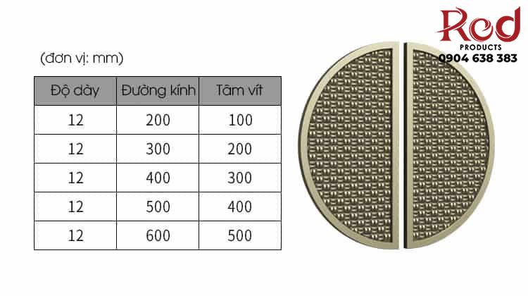 Tay nắm cửa chính bán nguyệt cổ điển nhôm GY33 12