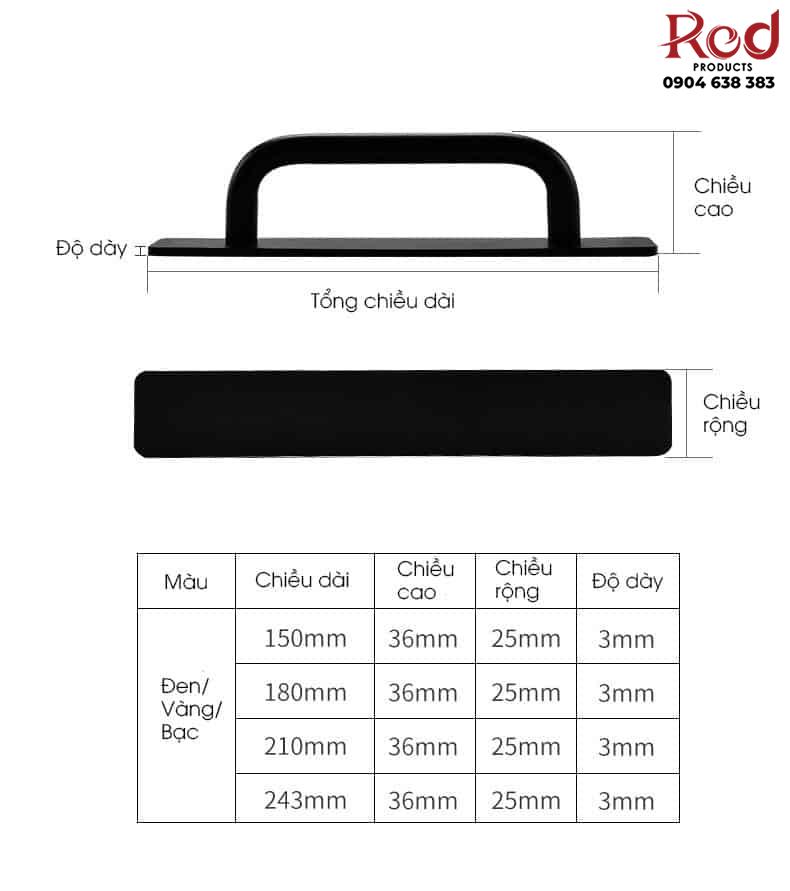 Tay nắm cửa nhôm giá rẻ màu vàng gold ALS539-B 11