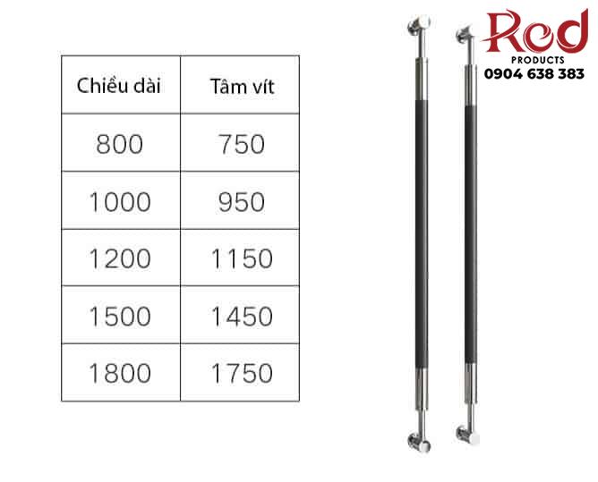 Tay nắm cửa kính sang trọng bằng gỗ và inox GY9633 17