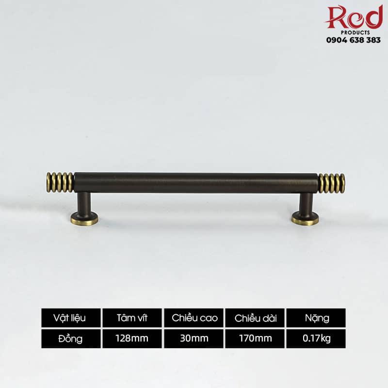Tay nắm ngăn kéo kiểu Bắc Âu màu cà phê BR107-B 11