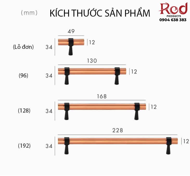 Tay nắm ngăn kéo tủ đồng nguyên chất DC9022 12