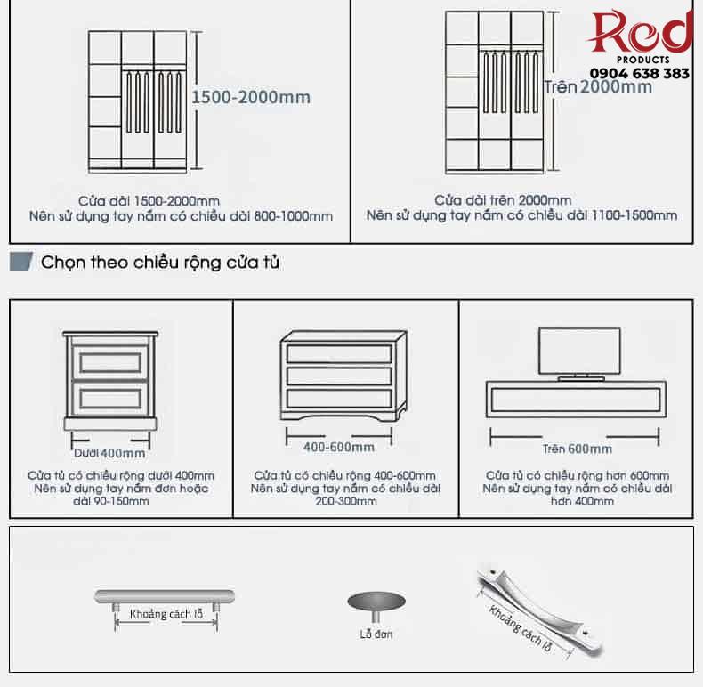 Tay nắm tủ âm nhôm dài màu trắng chữ R ALS6604BR 48