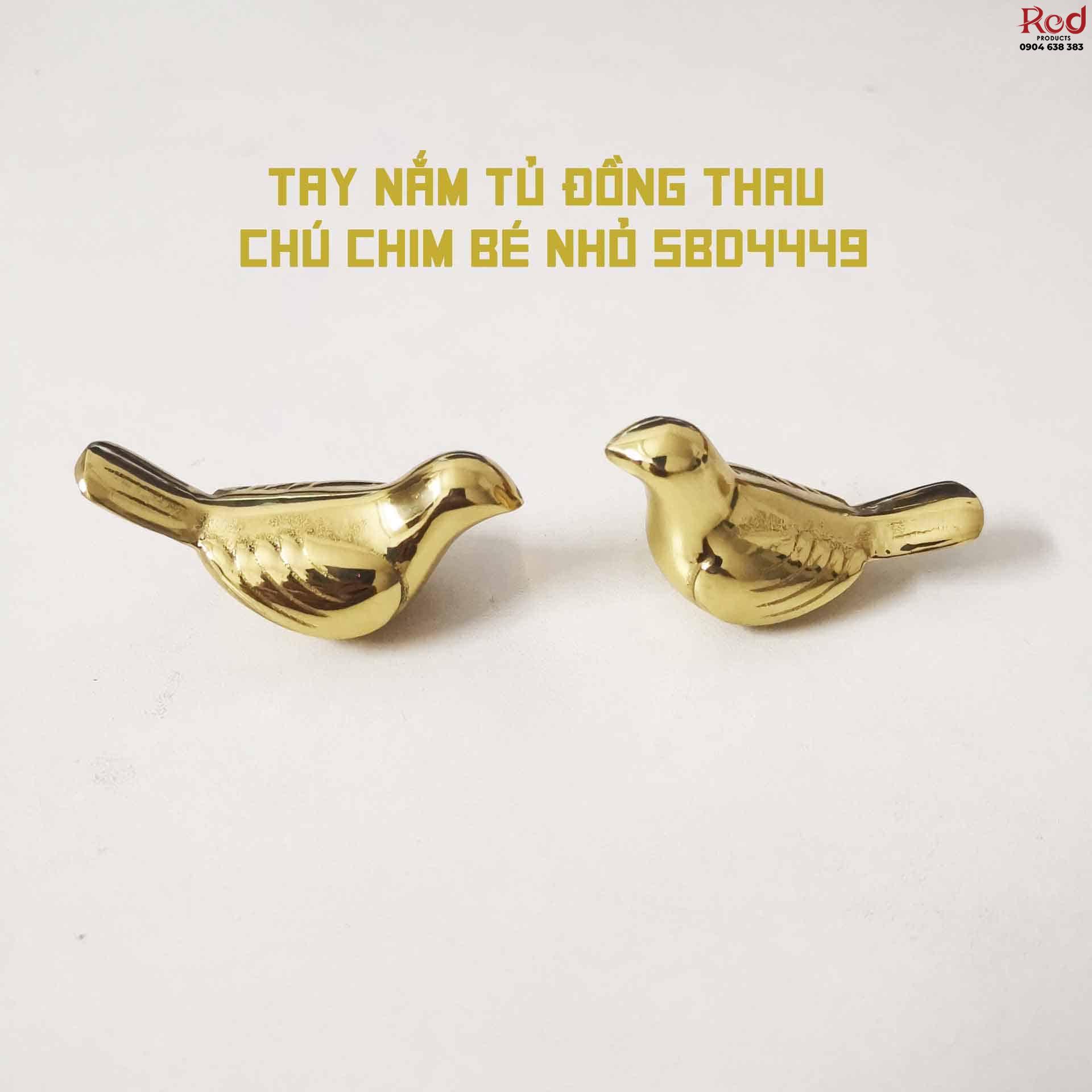 Tay nắm tủ đồng thau chú chim bé nhỏ SBD4449 9