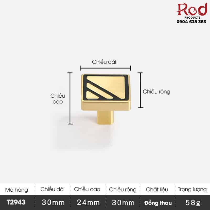 Tay nắm tủ đồng vàng hiện đại tối giản T2943 17