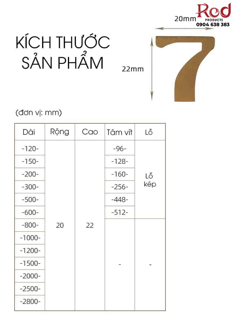 Tay nắm tủ hợp kim nhôm màu vàng sang trọng AS6107-B 11