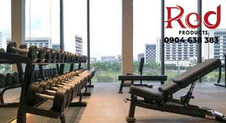 Thảm cao su cuộn phòng gym đốm SBR pha 1m2 TSBEP10 23