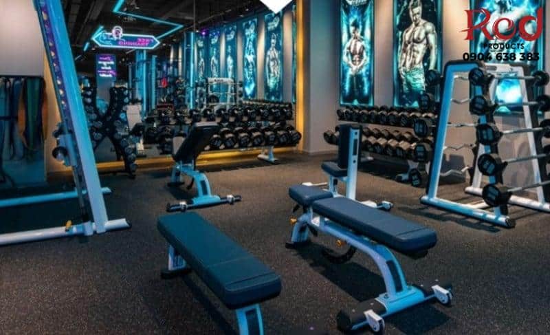 Thảm cao su phòng gym có đệm lót bền chắc JXSJ51B 14