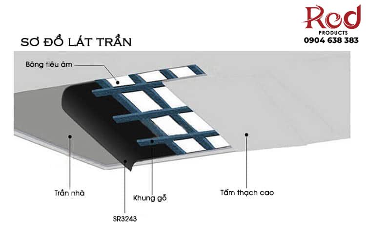 Thảm cuộn lót sàn tiêu âm sợi PVC chất lượng SR3243 20