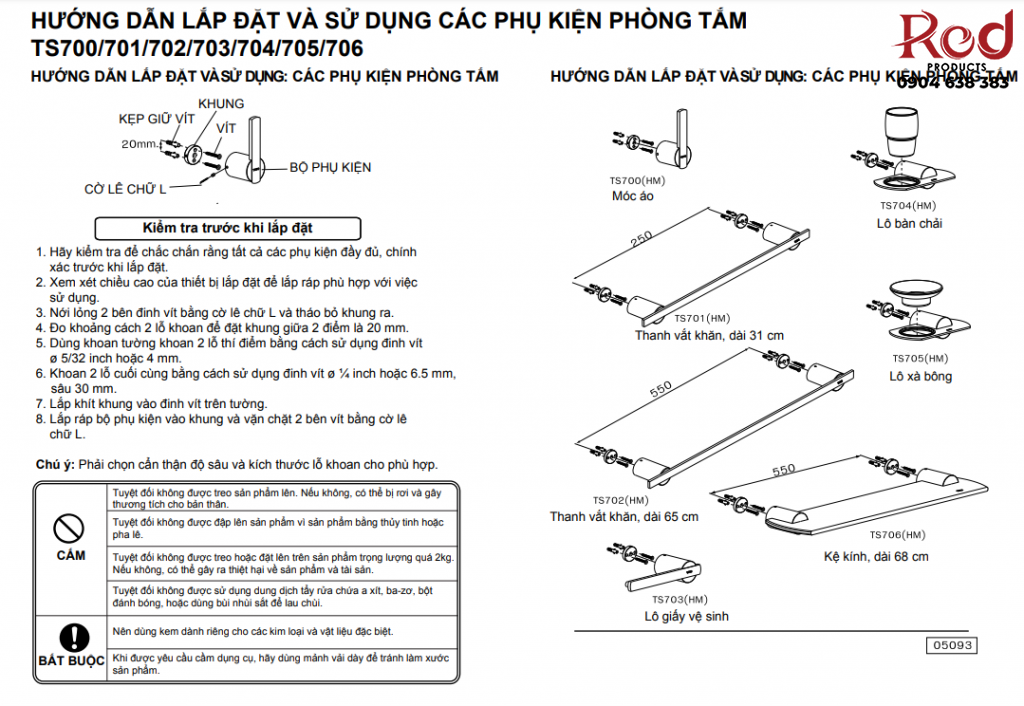 Thanh treo khăn đơn sang trọng TOTO TS701 2