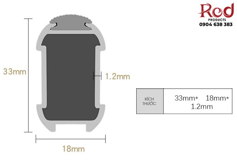 Thanh treo tủ quần áo hợp kim cao cấp RBL3528A 5